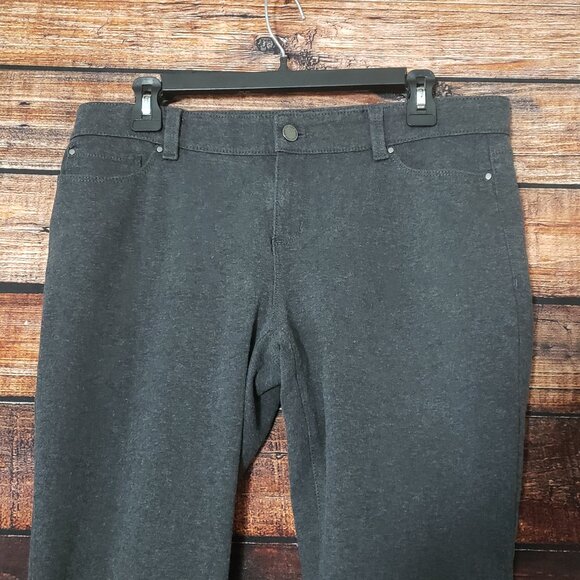 Ann Taylor Pant Size 10 Straight Leg Mid Rise Stretch Gray - Picture 4 of 8